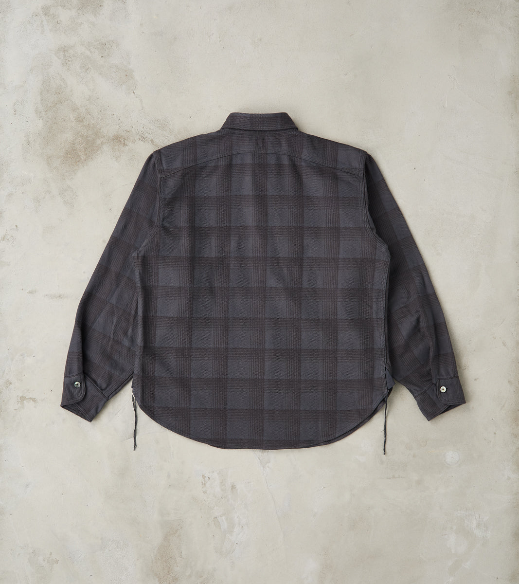 Lot. 111 Work Shirt - Printed Check Twill Flannel - Charcoal