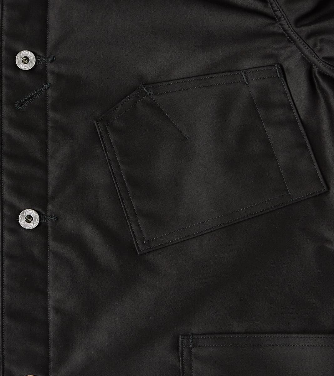 Lot. 304 Blanket Lining Coverall - Giza Moleskin - Black