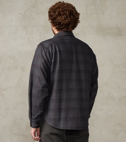 Lot. 111 Work Shirt - Printed Check Twill Flannel - Charcoal