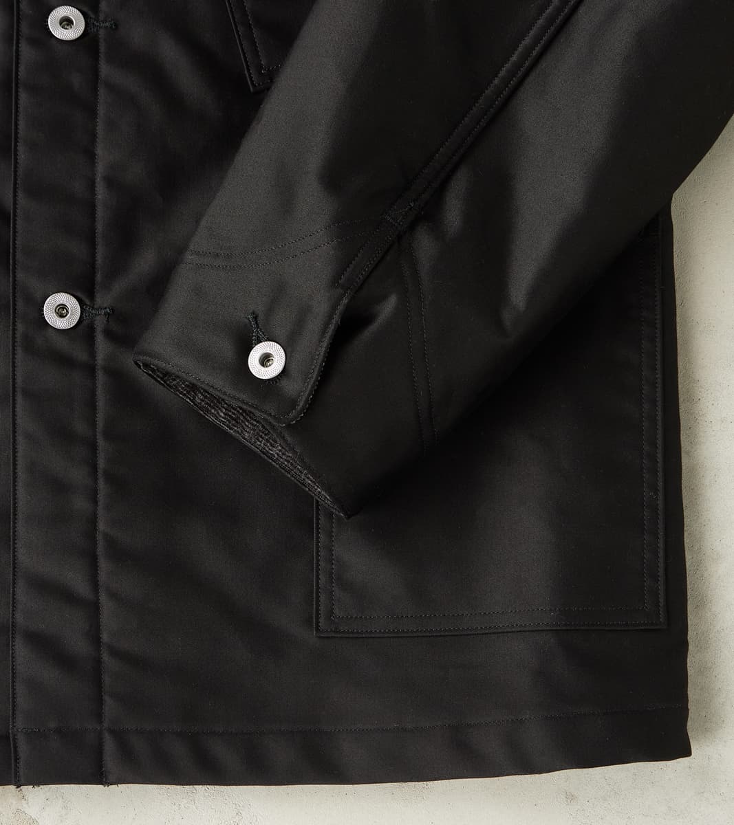 Lot. 304 Blanket Lining Coverall - Giza Moleskin - Black