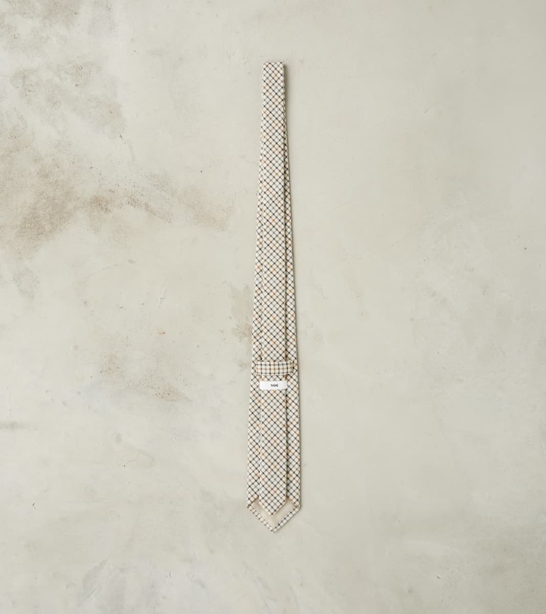 Neck Tie - Smoky Plaid Cotton Twill Cloth - Tattersall