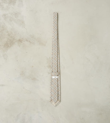 Neck Tie - Smoky Plaid Cotton Twill Cloth - Tattersall