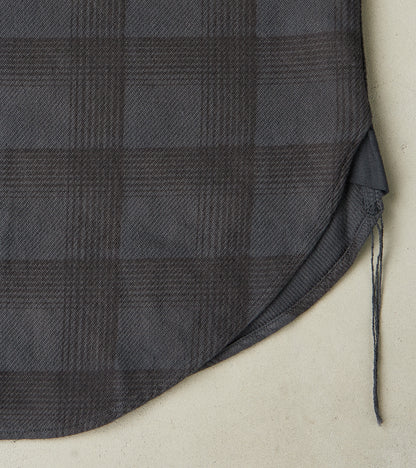 Lot. 111 Work Shirt - Printed Check Twill Flannel - Charcoal