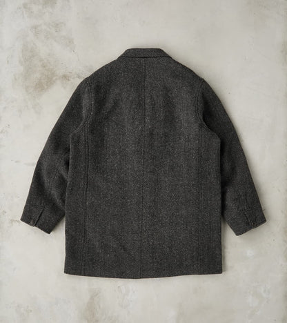 Lot. 405 Atelier Coat - Herringbone Tweed - Sumi Dyed Black