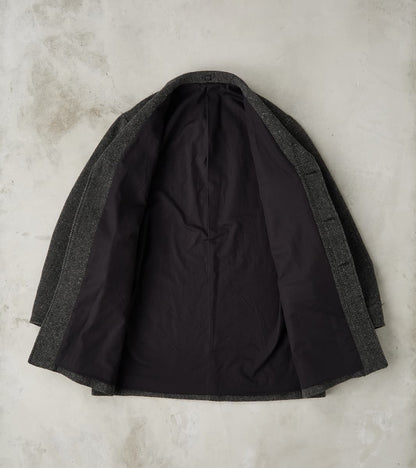 Lot. 405 Atelier Coat - Herringbone Tweed - Sumi Dyed Black