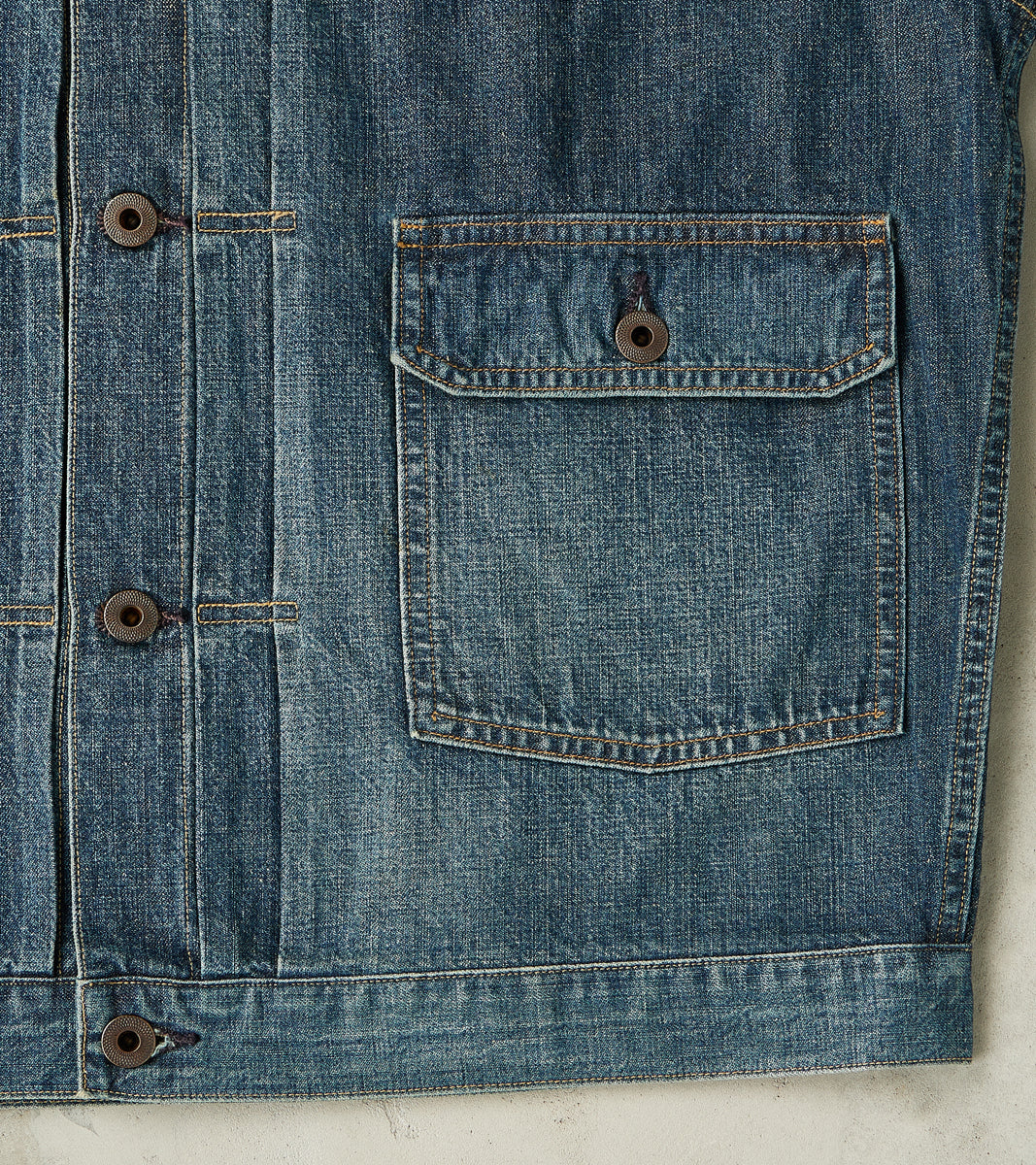 Lot. 720 Denim 1930s Jacket - Damaged Indigo