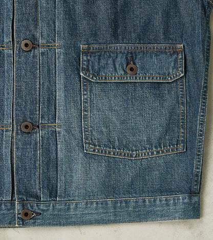 Lot. 720 Denim 1930s Jacket - Damaged Indigo