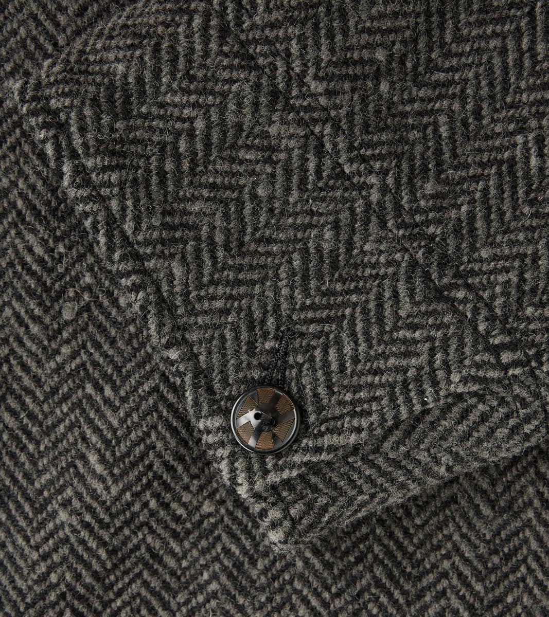 Lot. 405 Atelier Coat - Herringbone Tweed - Sumi Dyed Black