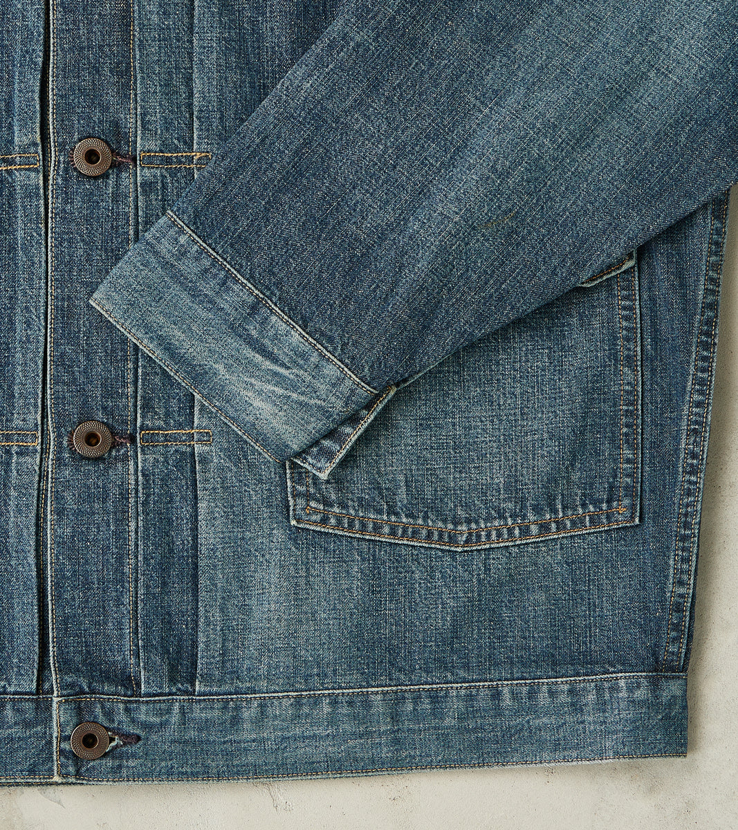 Lot. 720 Denim 1930s Jacket - Damaged Indigo