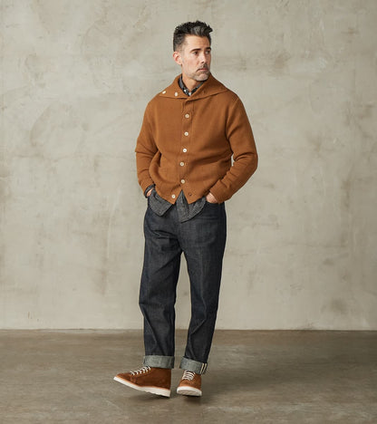 Lot. 521 Turtleneck Cardigan - Merino Lambswool - Camel