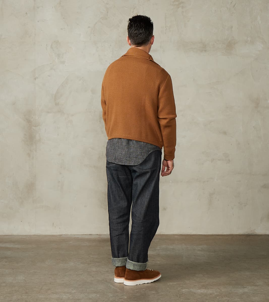 Lot. 521 Turtleneck Cardigan - Merino Lambswool - Camel