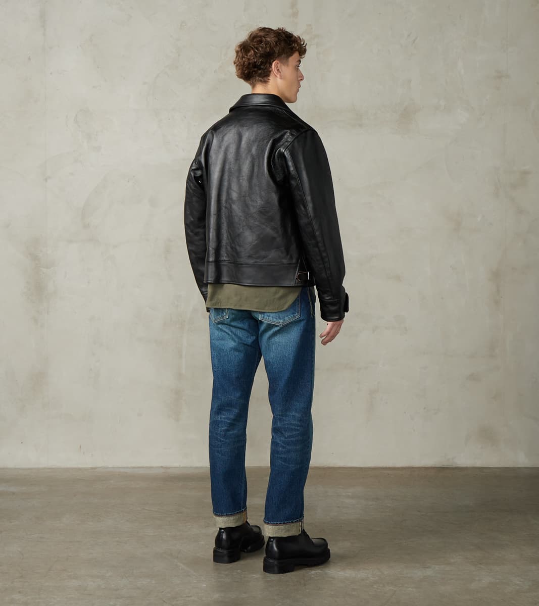 Lot. 802 Cossack Leather Jacket - Veg-Tan Horsehide - Black