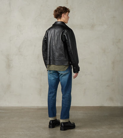 Lot. 802 Cossack Leather Jacket - Veg-Tan Horsehide - Black