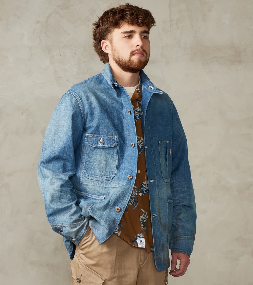 Taiga Takahashi T.T Lot. 716 Denim Coverall Jacket - Damaged