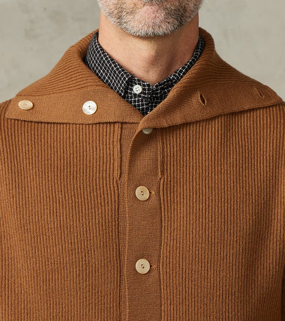 Lot. 521 Turtleneck Cardigan - Merino Lambswool - Camel
