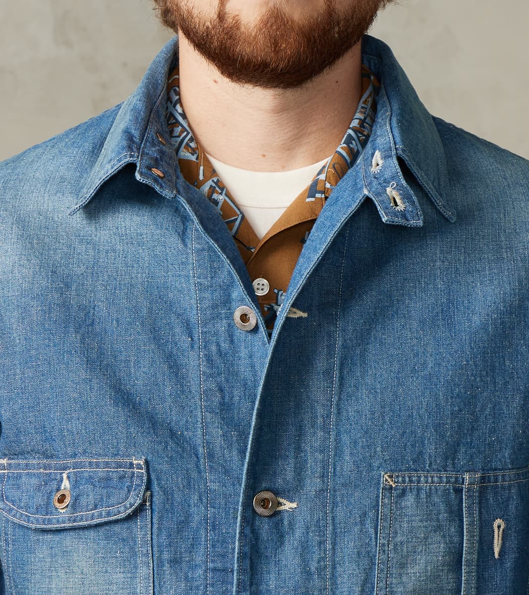 Taiga Takahashi T.T Lot. 716 Denim Coverall Jacket - Damaged