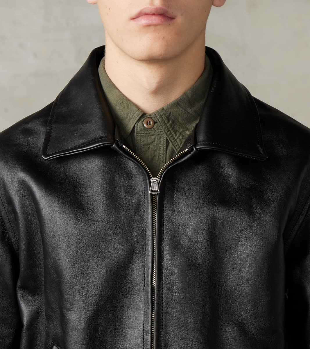 Lot. 802 Cossack Leather Jacket - Veg-Tan Horsehide - Black