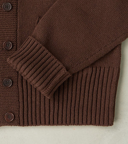 Lot. 506 DB Cardigan - Silk Noil - Brown