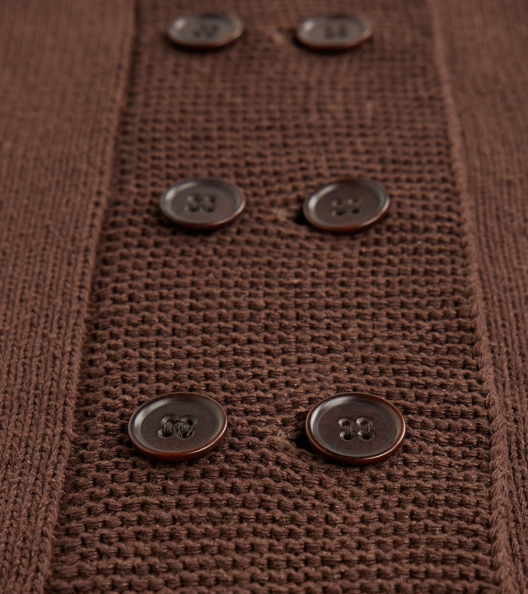 Lot. 506 DB Cardigan - Silk Noil - Brown