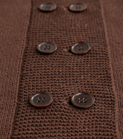 Lot. 506 DB Cardigan - Silk Noil - Brown
