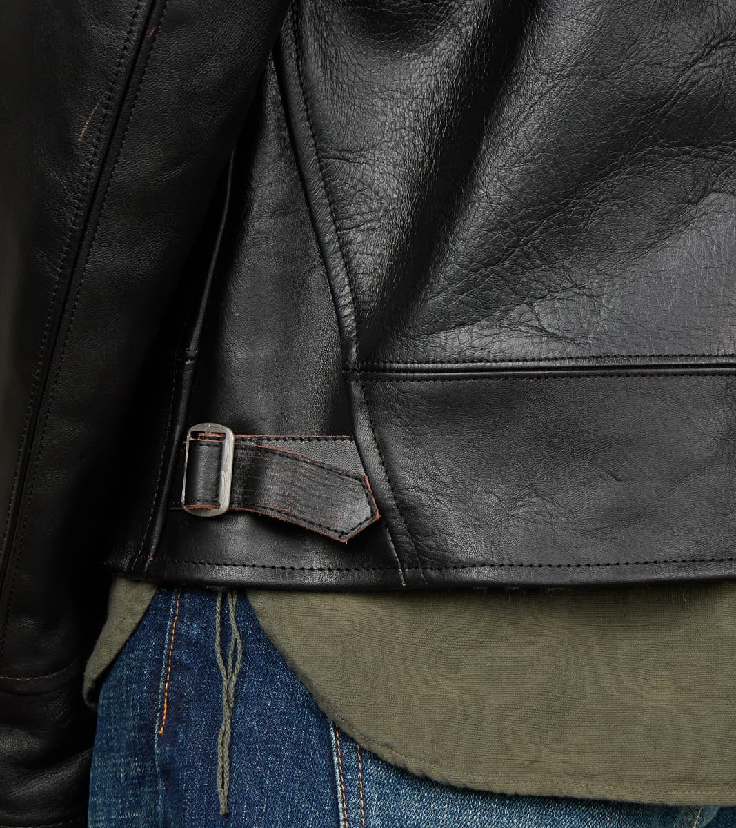 Lot. 802 Cossack Leather Jacket - Veg-Tan Horsehide - Black