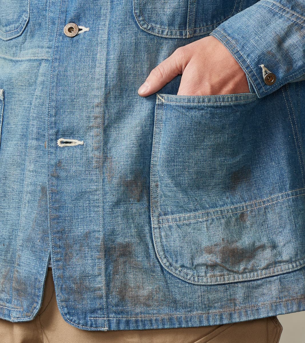 Taiga Takahashi T.T Lot. 716 Denim Coverall Jacket - Damaged
