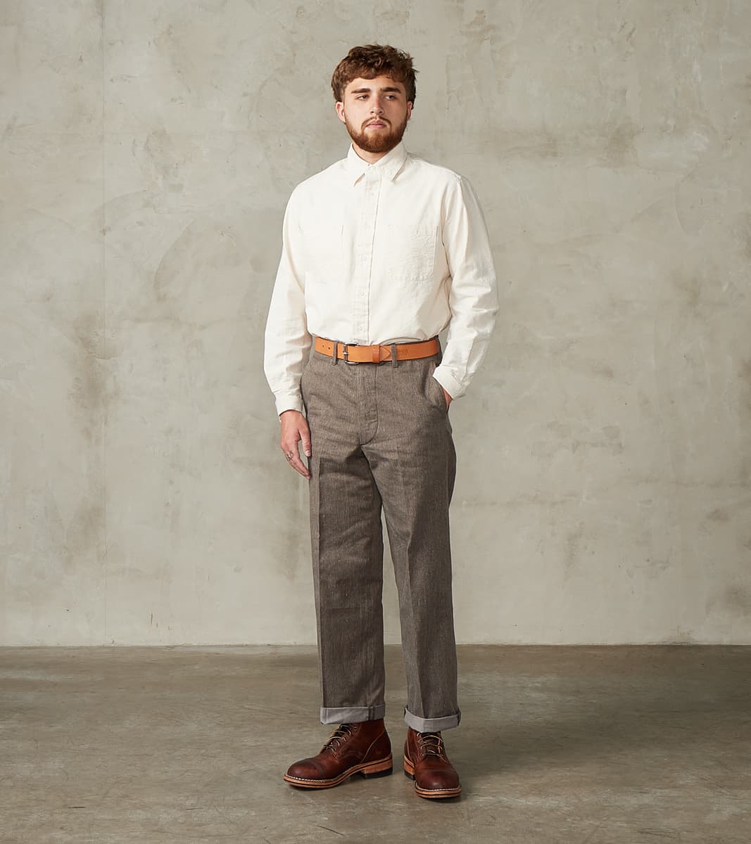 Taiga Takahashi T.T Lot. 221 Field Trousers - Kemonogasuri Cotton