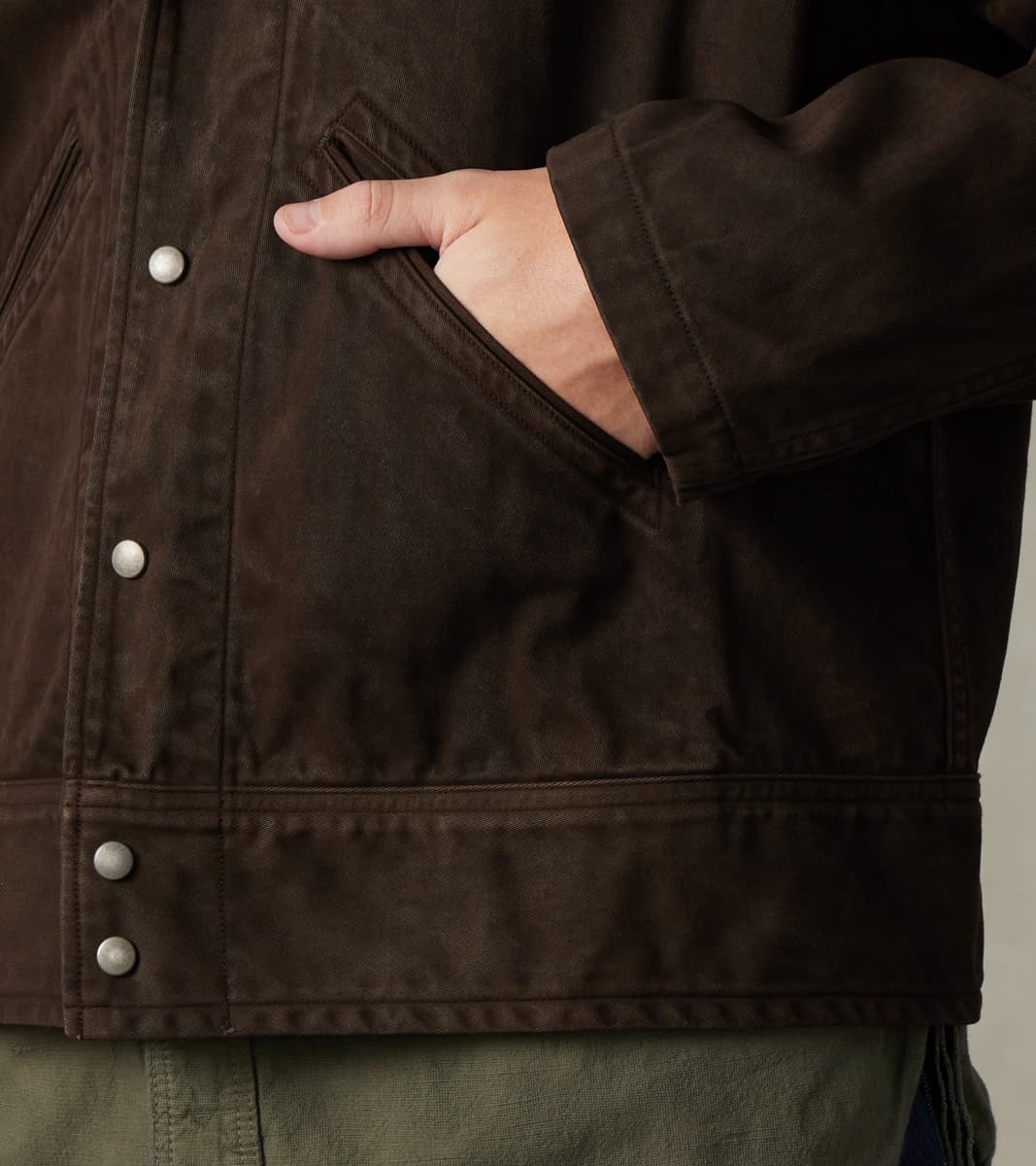 Lot. 324 USMD Convalescent Jacket - Chino Cloth - Mud Dyed Brown