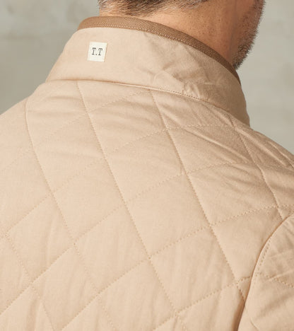 Lot. 323 Quilt Lining Blanket Jacket - Hopsack Wool - Undyed Beige