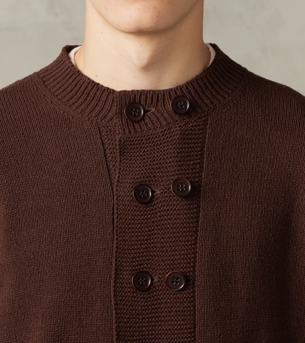 Lot. 506 DB Cardigan - Silk Noil - Brown