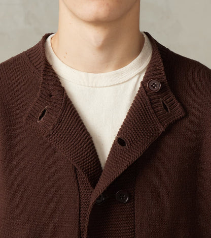 Lot. 506 DB Cardigan - Silk Noil - Brown