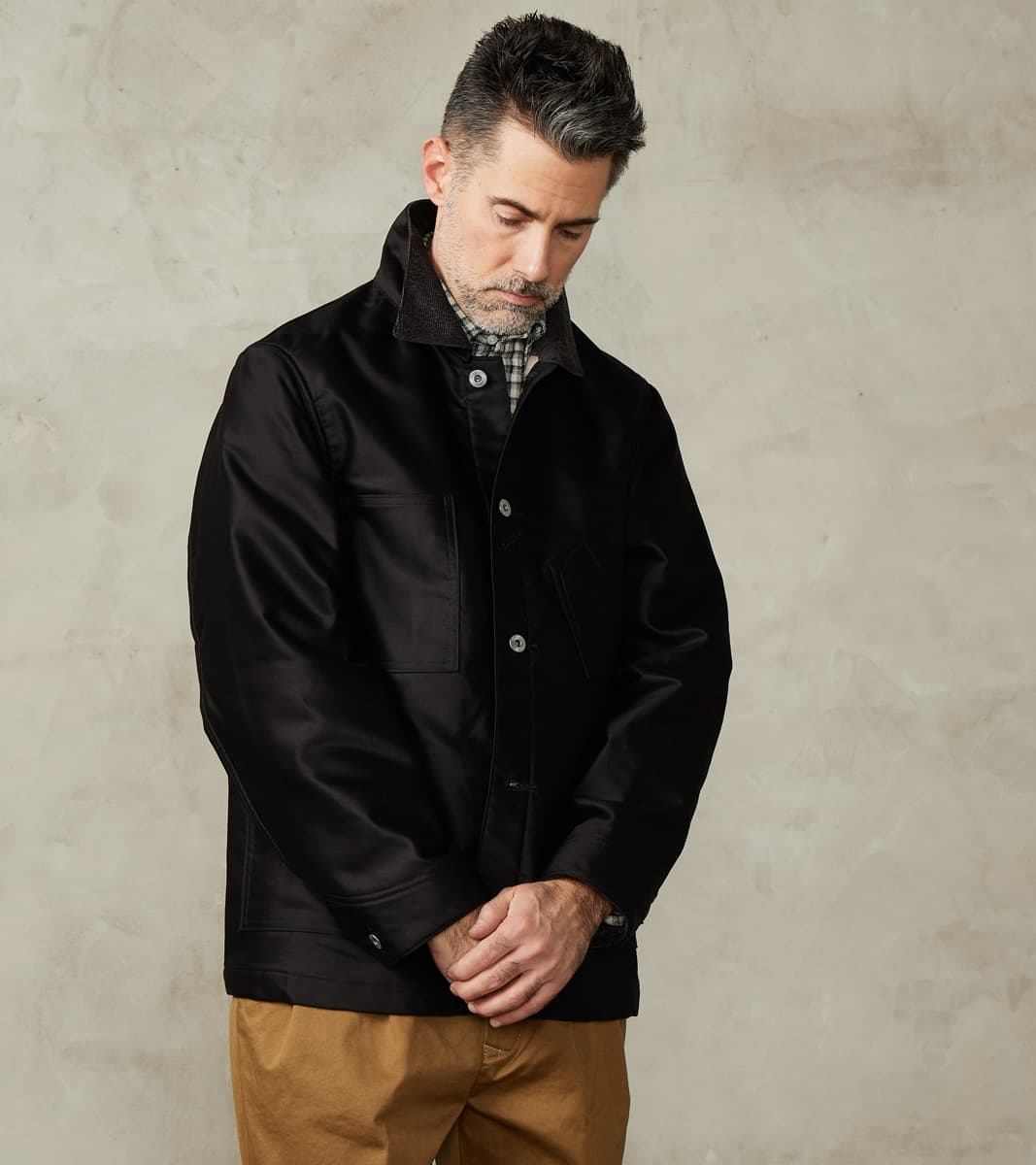 Lot. 304 Blanket Lining Coverall - Giza Moleskin - Black