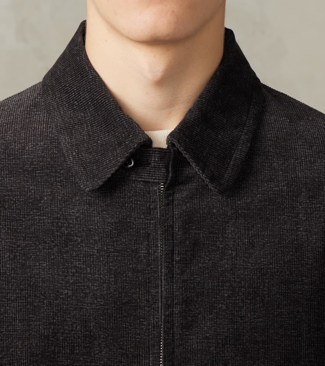 Lot. 322 Sports Jacket - Tweeduroy - Melange Charcoal