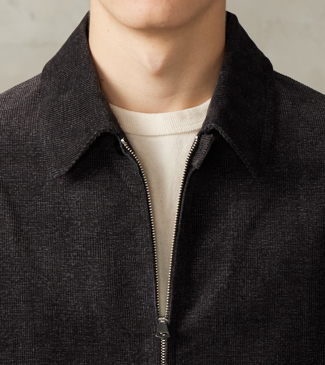 Lot. 322 Sports Jacket - Tweeduroy - Melange Charcoal