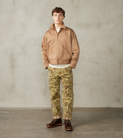 Lot. 324 USMD Convalescent Jacket - Chino Cloth - Natural Dyed Beige