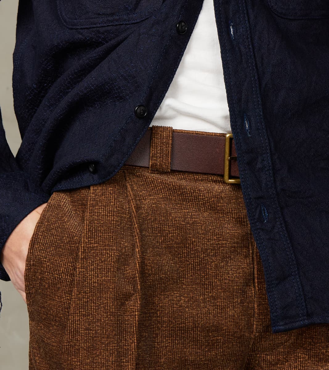 Lot. 201 Work Trousers - Tweeduroy - Melange Brown