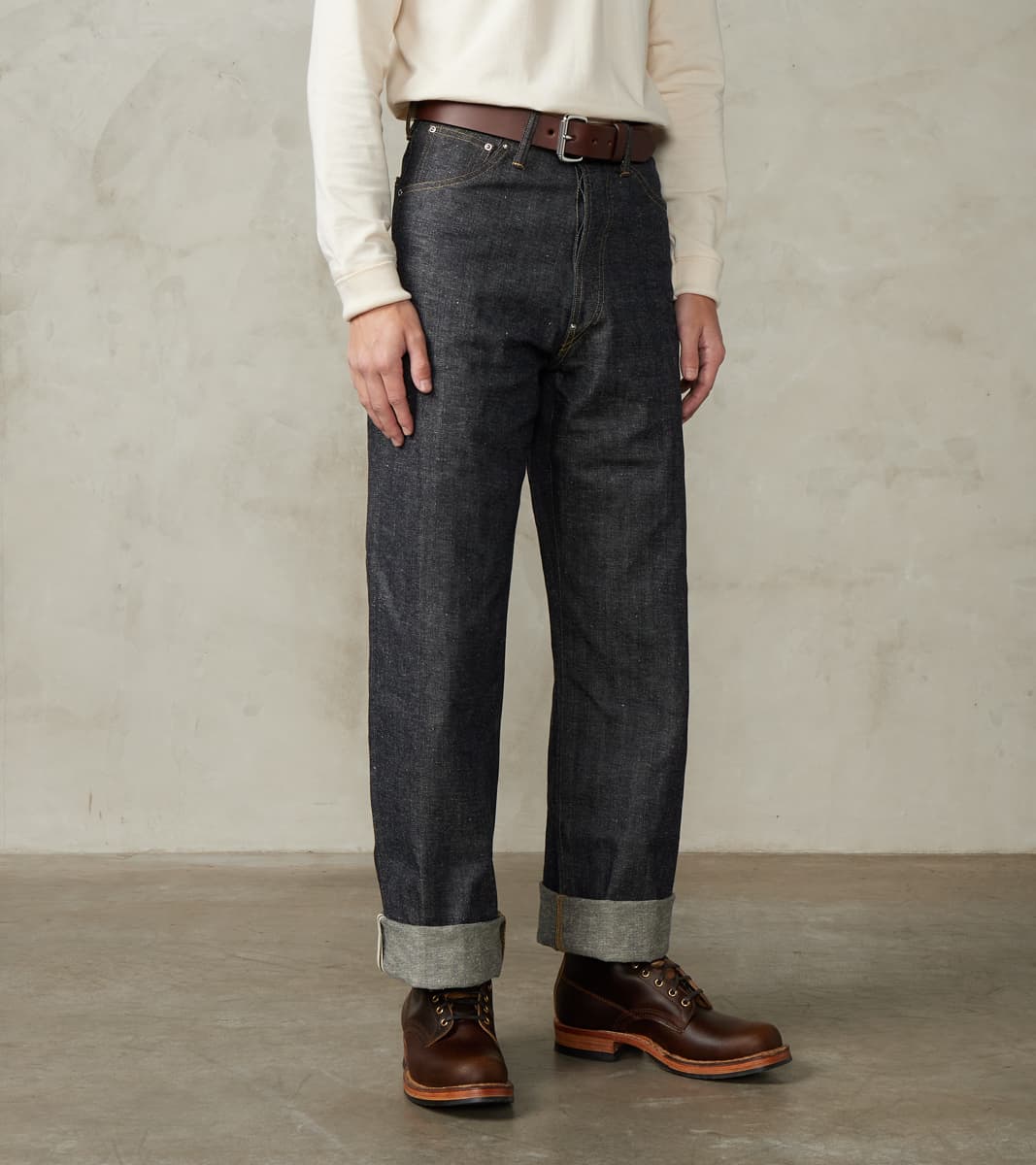 Taiga Takahashi T.T Lot. 704 Denim 1920s Trousers - Wide Straight - Ra…