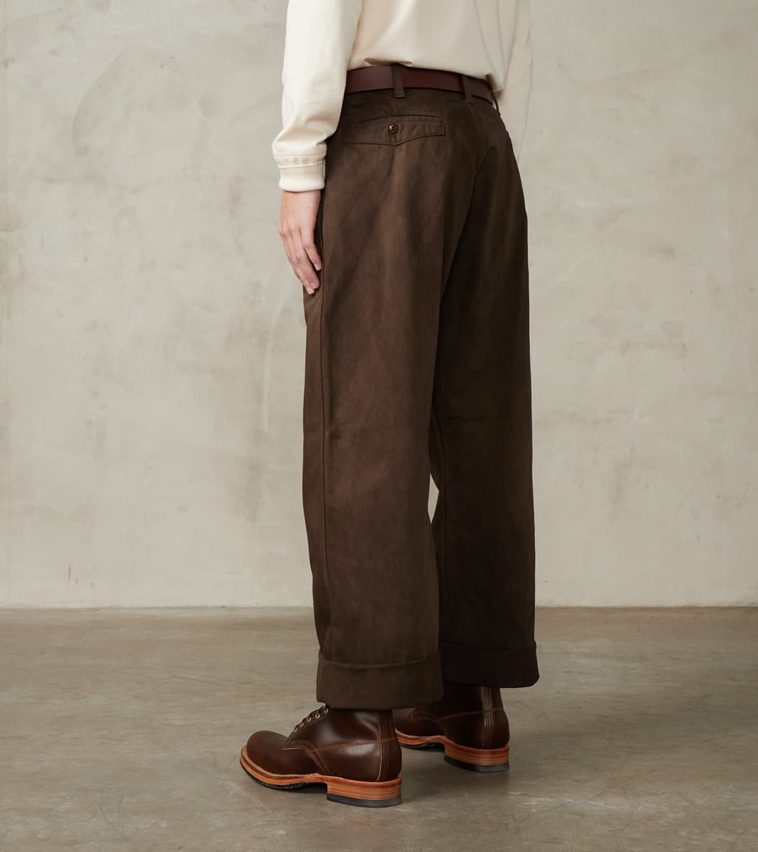 Taiga Takahashi T.T Lot. 202 Engineer Trousers - Chino Cloth - Mud