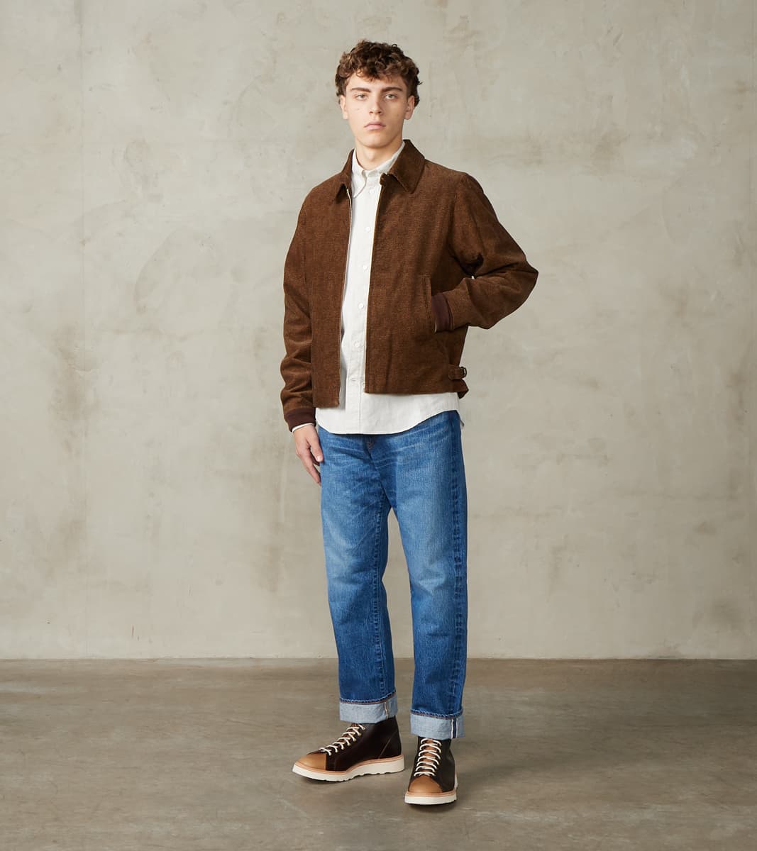 Taiga Takahashi T.T Lot. 322 Sports Jacket - Tweeduroy - Melange Brown