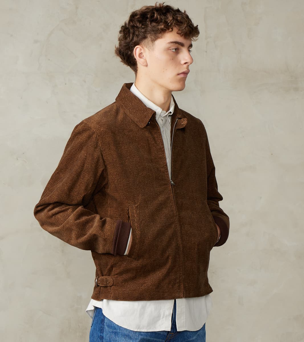 Lot. 322 Sports Jacket - Tweeduroy - Melange Brown