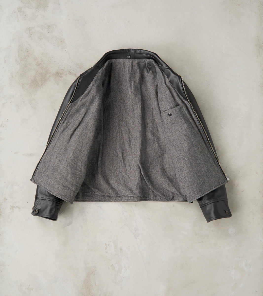 Lot. 802 Cossack Leather Jacket - Veg-Tan Horsehide - Black