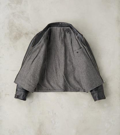 Lot. 802 Cossack Leather Jacket - Veg-Tan Horsehide - Black