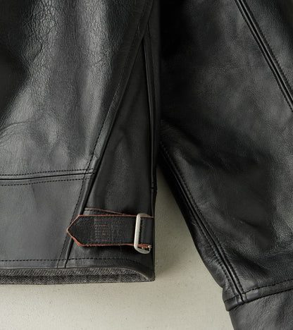 Lot. 802 Cossack Leather Jacket - Veg-Tan Horsehide - Black