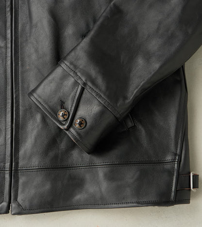 Lot. 802 Cossack Leather Jacket - Veg-Tan Horsehide - Black