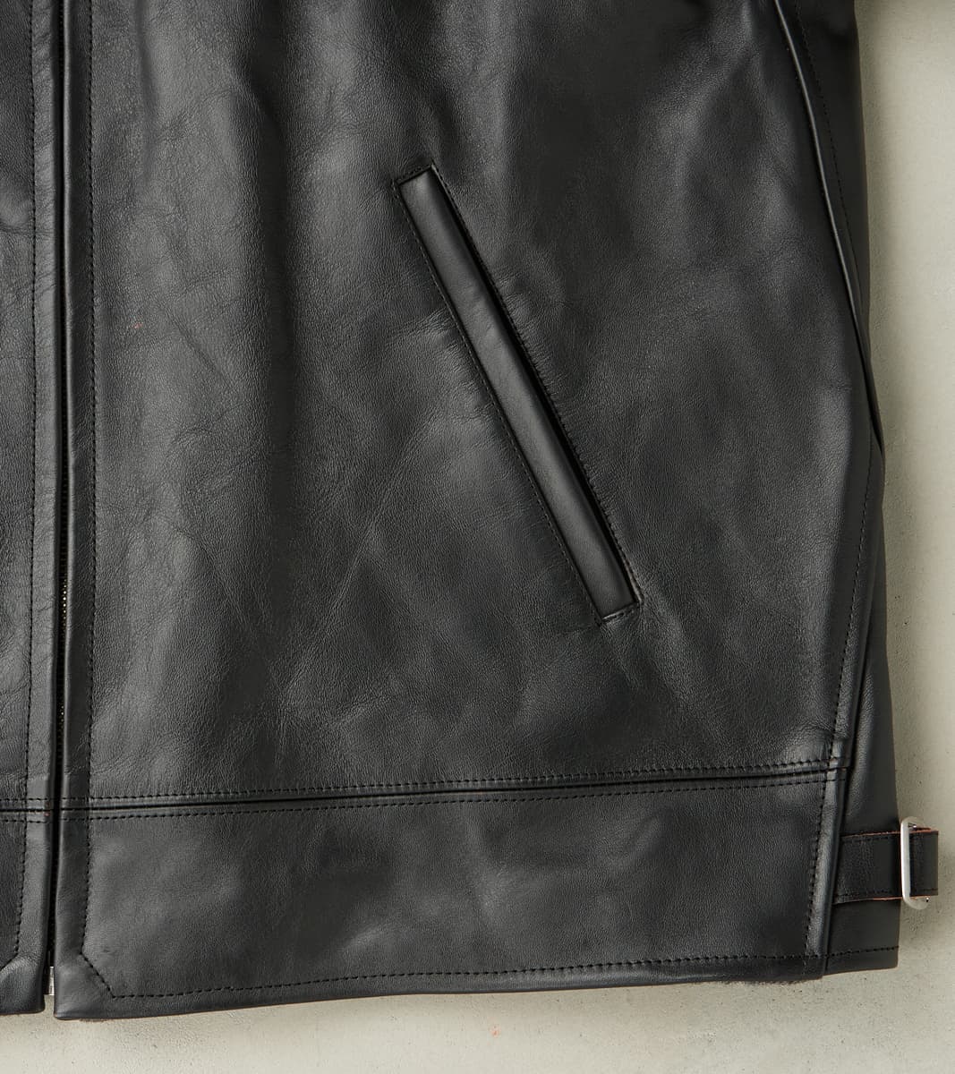 Lot. 802 Cossack Leather Jacket - Veg-Tan Horsehide - Black