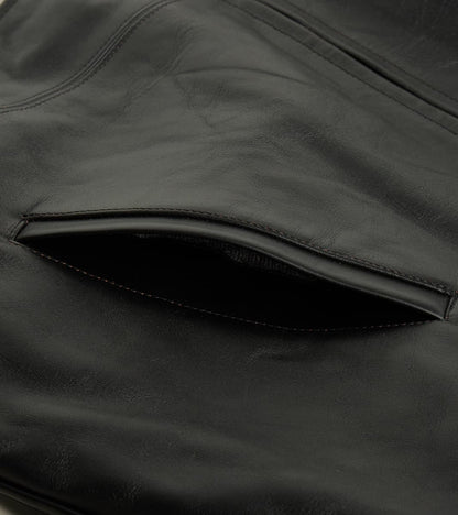 Lot. 802 Cossack Leather Jacket - Veg-Tan Horsehide - Black
