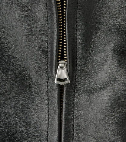 Lot. 802 Cossack Leather Jacket - Veg-Tan Horsehide - Black