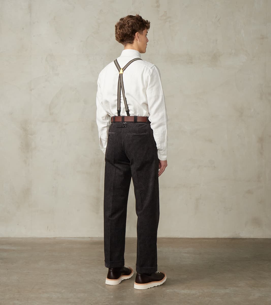 Lot. 201 Work Trousers - Tweeduroy - Melange Charcoal