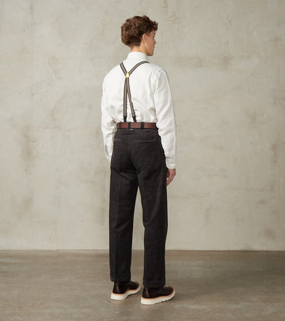 Lot. 201 Work Trousers - Tweeduroy - Melange Charcoal