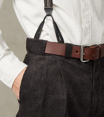 Lot. 201 Work Trousers - Tweeduroy - Melange Charcoal